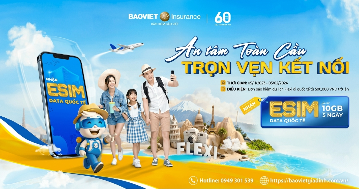 Bảo Hiểm Du Lịch Quốc Tế Flexi Bảo Việt