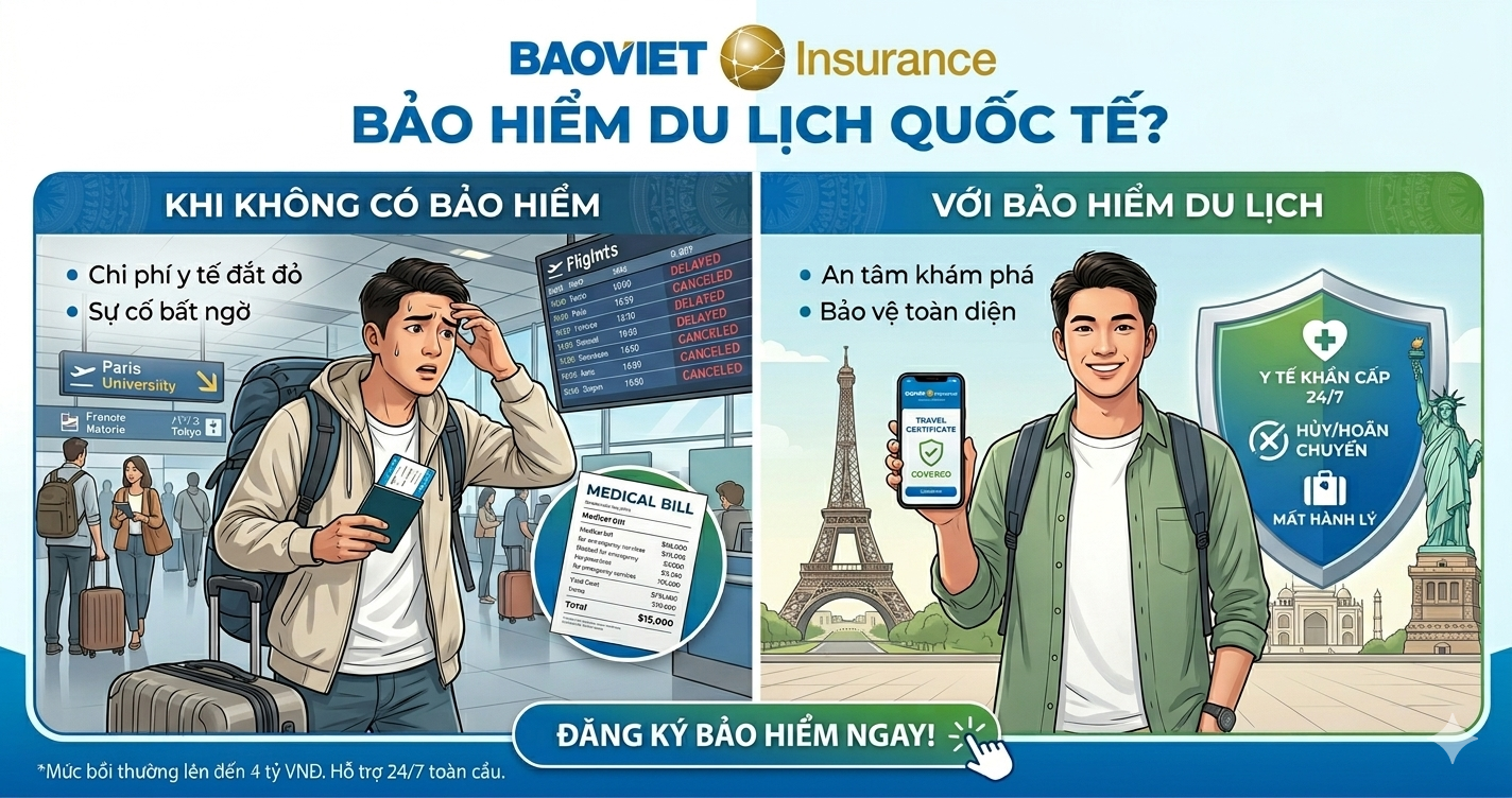 Tại sao không nên đi du lịch nước ngoài mà thiếu bảo hiểm?